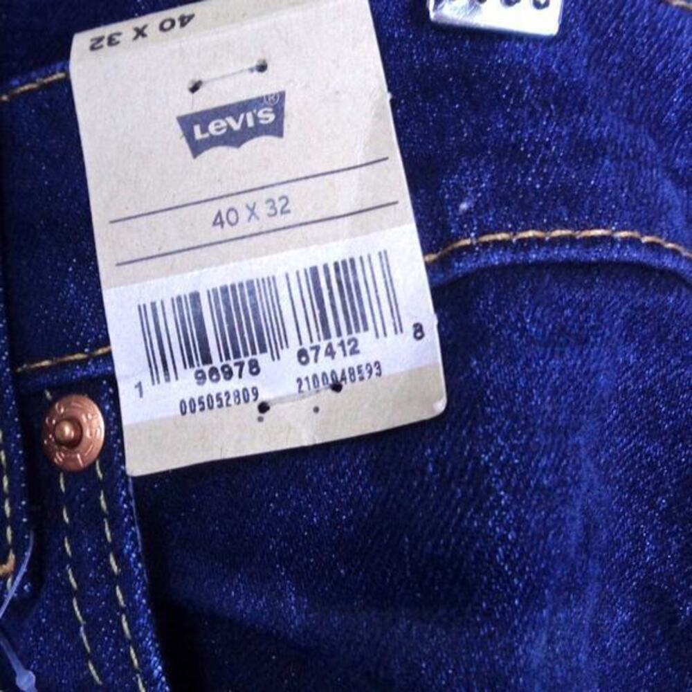 Levis 505 Regular Stretch Sits At Waist Straight Leg Mens Dark Wash Size 40 X 32 - Picture 3 of 5